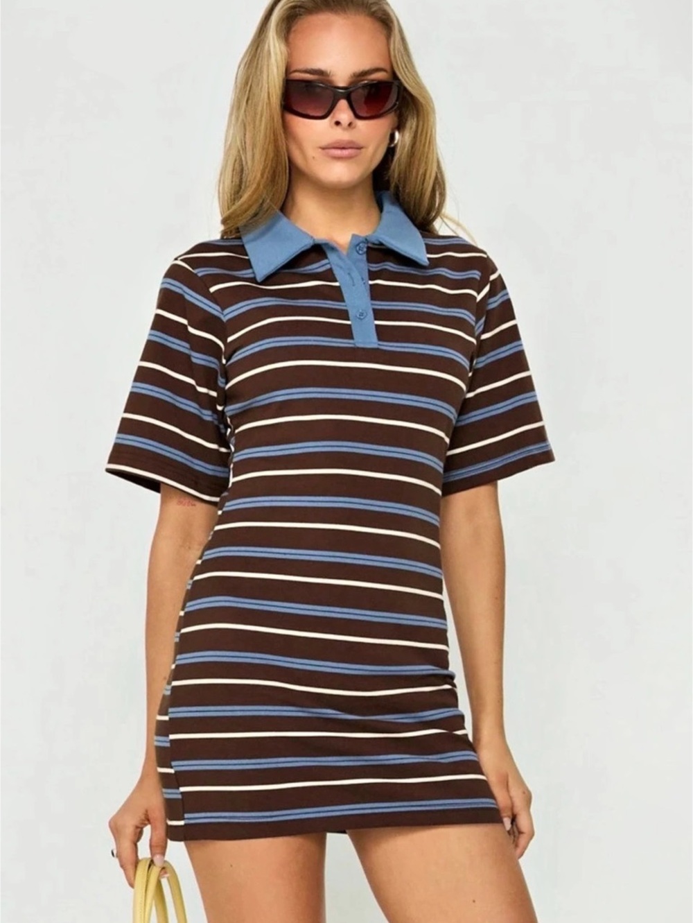 NWT Princess Polly Klare Polo Striped Mini Dress